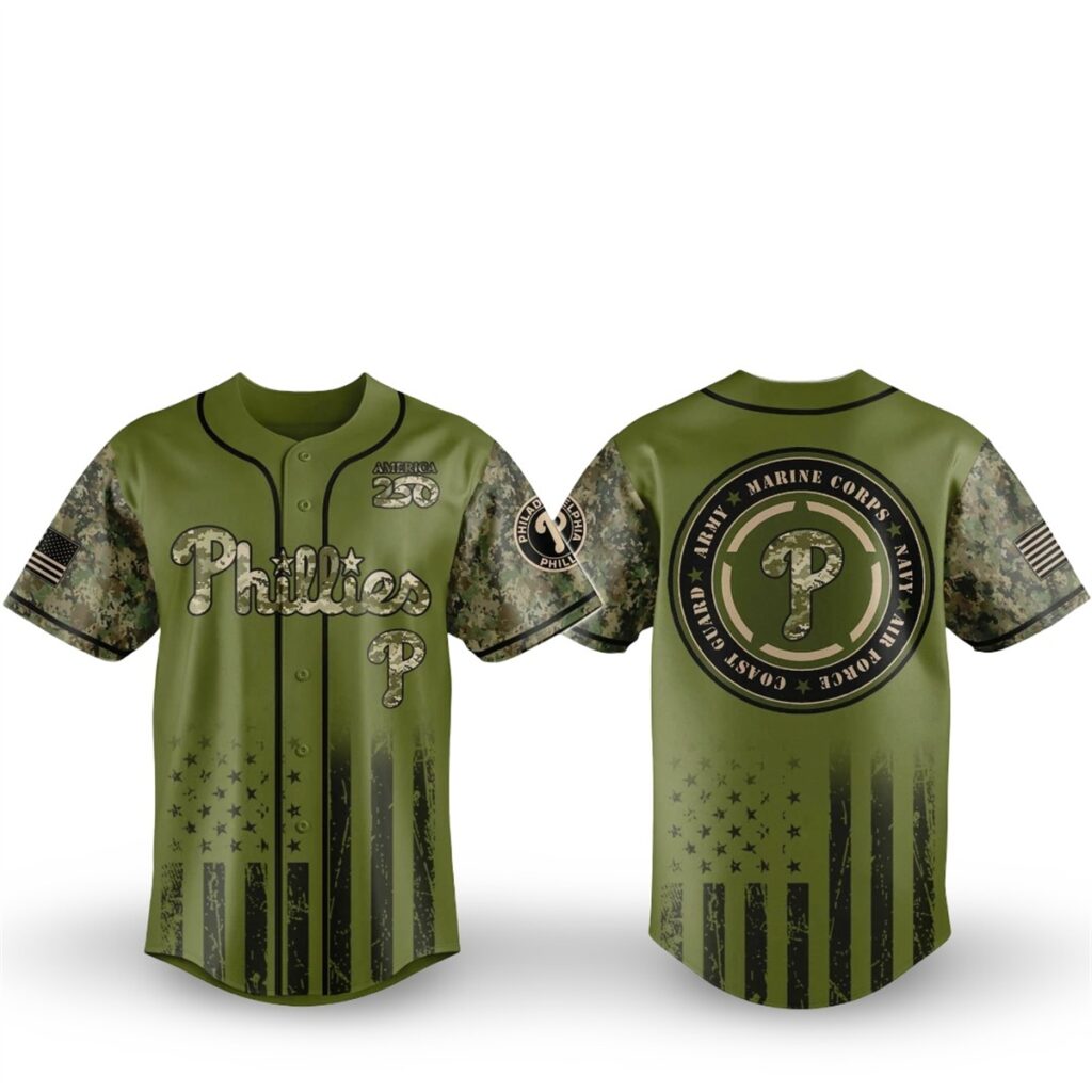 1 Phillies Military Appreciation Night 2026 Jersey