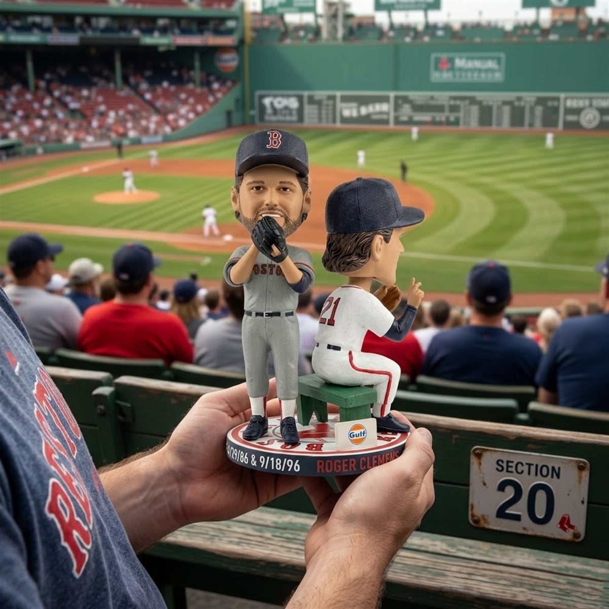 2026 Boston Red Sox Roger Clemens 20 Strikeout Double Bobblehead Giveaway b