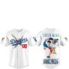 2026 Dodgers One Piece Night Luffy Scar Jersey 4 2026 Dodgers One Piece Night Luffy Scar Jersey 0