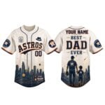 2026 Houston Astros Best Dad Ever Happy Fathers Day Jersey