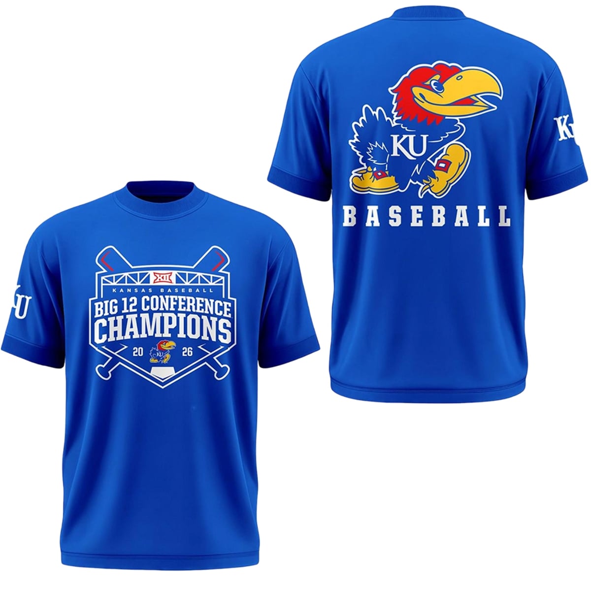 2026 Kansas Jayhawks Baseball Big 12 Champions Shirt 1 2026 Kansas Jayhawks Baseball Big 12 Champions Shirt 1