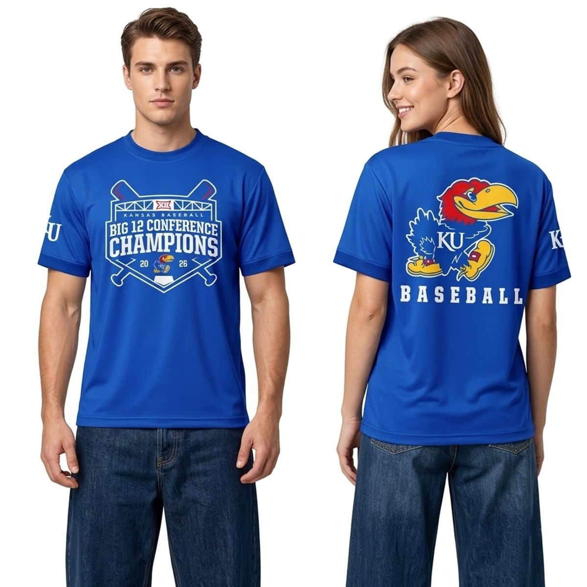 2026 Kansas Jayhawks Baseball Big 12 Champions Shirt 2 2026 Kansas Jayhawks Baseball Big 12 Champions Shirt 2