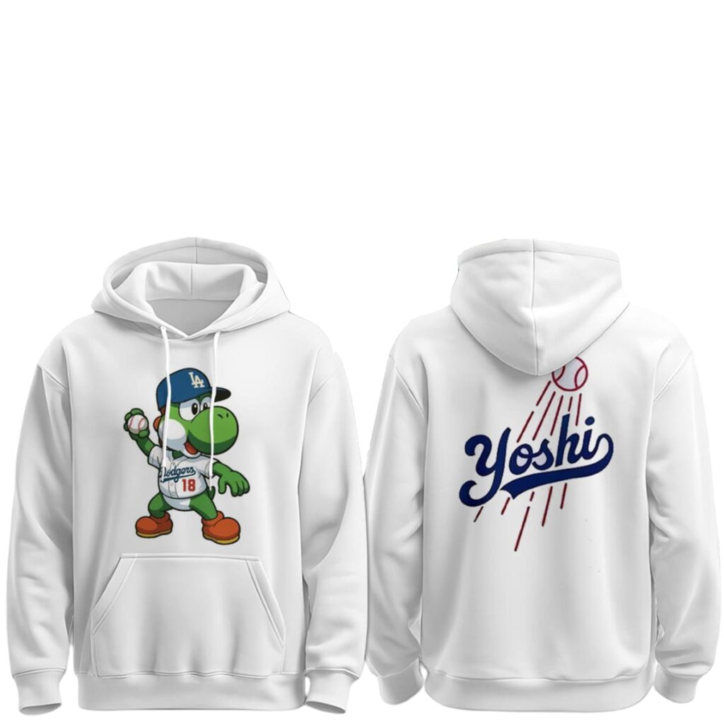 2026 LA Dodgers Yoshi Baseball Egg Hoodie 2 2026 LA Dodgers Yoshi Baseball Egg Hoodie 1