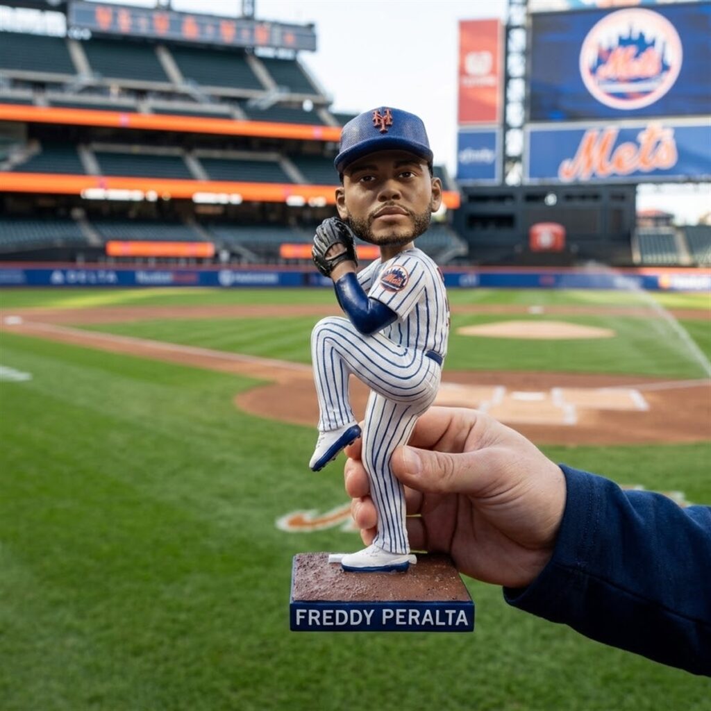 2026 NY Mets Freddy Peralta Bobblehead Giveaway 0