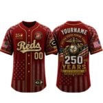 2026 Reds x USMC Celebrates 250 Years USA Anniversary Jersey
