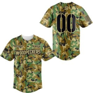 2026 Fayetteville Woodpeckers Military Appreciation Weekend Jersey Giveaway 1