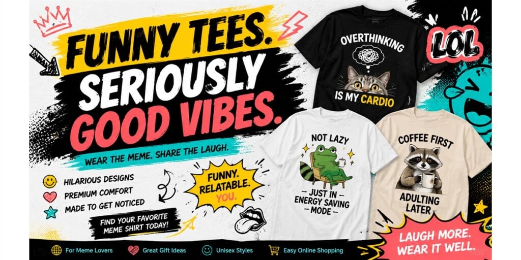 Beyond the Punchline: Why Funny Graphic Tees and Meme Shirts Are Taking Over Fashion 1 Beyond the Punchline Why Funny Graphic Tees and Meme Shirts Are Taking Over Fashion