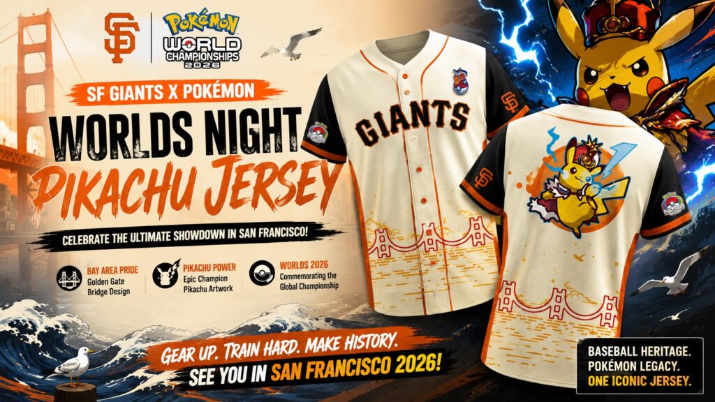 How to Buy This SF Giants Pokemon Worlds Night Pikachu Jersey 2026  