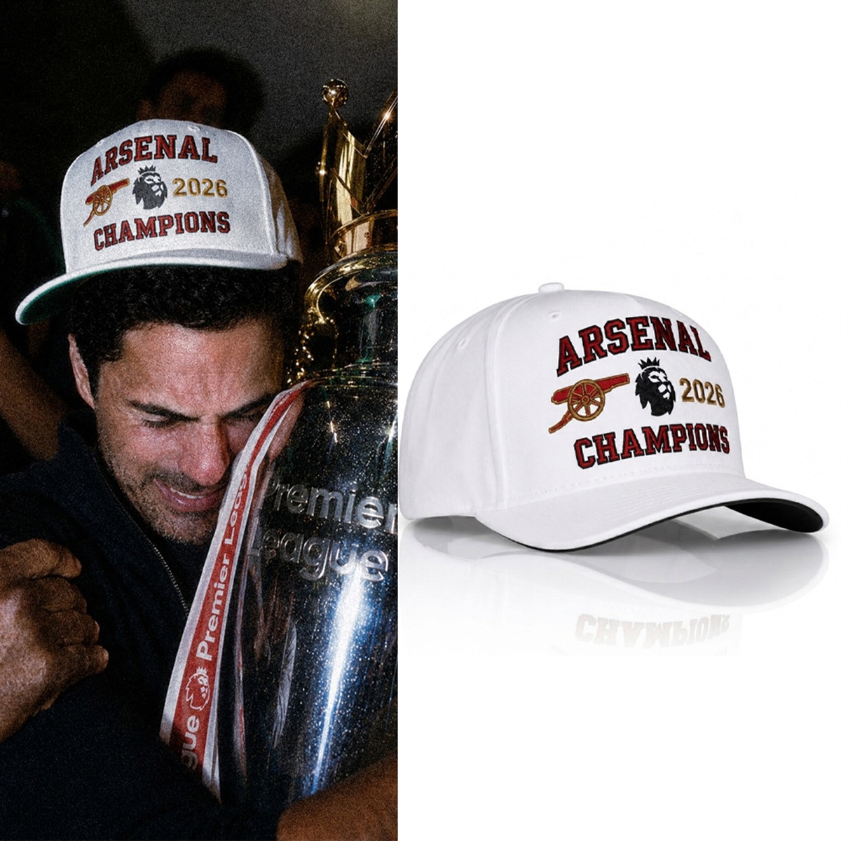 Mikel Arteta Arsenal Champions 2026 Hat 7 Mikel Arteta Arsenal Champions 2026 Hat 7