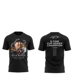 Rip Kyle Busch 1985 2026 5 Time Cup Series Champion Shirt 1
