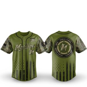 1 Marlins Military Appreciation Night 2026 Jersey