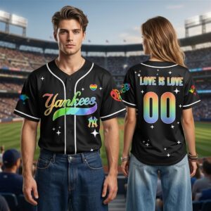 2026 Yankees Pride Night Love Is Love Jersey 0