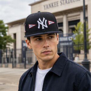 2026 Yankees World Series Champions Pennant Cap Giveaway 0