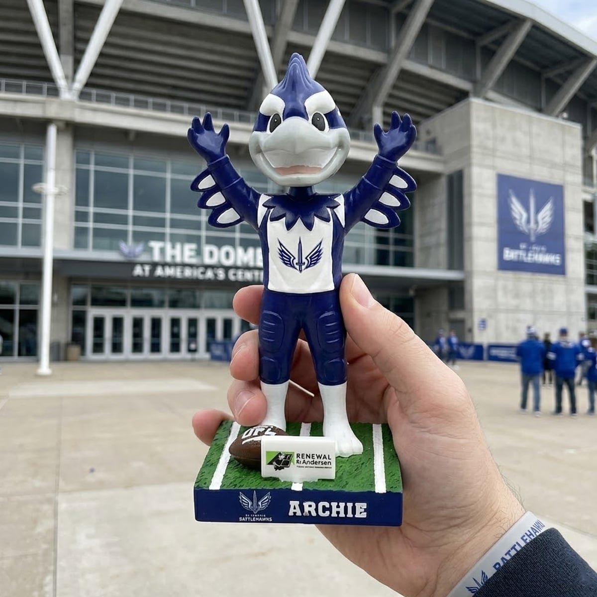 St Louis Battlehawks Archie Bobblehead 2026 Giveaway 2 St Louis Battlehawks Archie Bobblehead 2026 Giveaway 2
