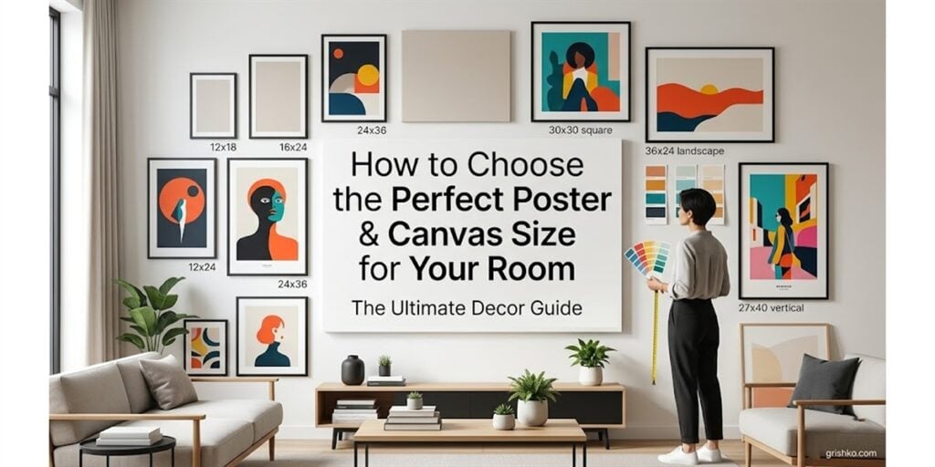 How to Choose the Perfect Poster Size for Your Room The Ultimate Decor Guide