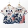 USA 1776 2026 250 Anniversary Liberty Hawaiian Shirt 1