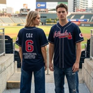 0 Braves Legendary Baseball Manager Bobby Cox 1941 2026 Jersey 0