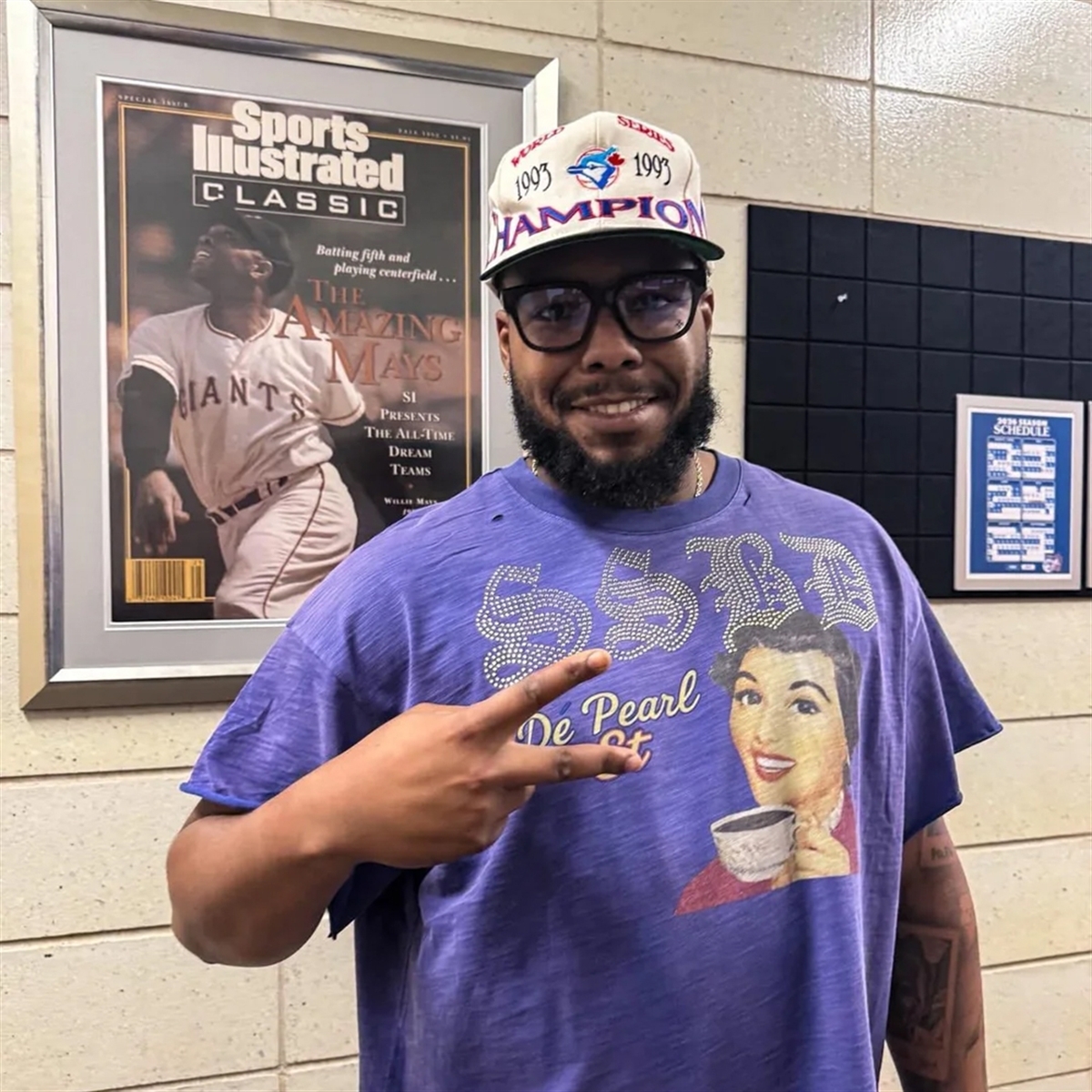 Vladdy 1993 World Series Champions Blue Jays Hat 6