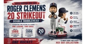 Where to Buy 2026 Boston Red Sox Roger Clemens 20 Strikeout Double Bobblehead Giveaway d