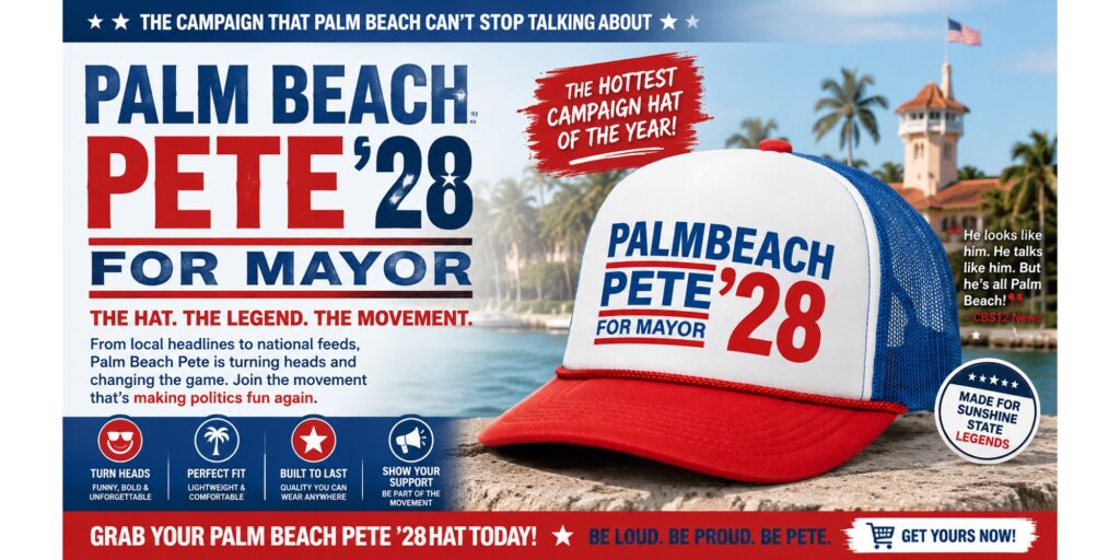 Where to Buy This Palm Beach Pete '28 For Mayor Cap
