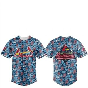 2026 Memphis Redbirds Margaritaville Night Hawaii Jersey 1
