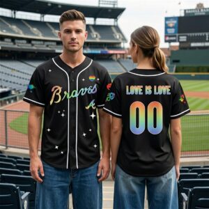 2026 Braves Pride Night Love Is Love Jersey 0