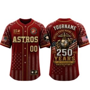 2026 Astros x USMC Celebrates 250 Years USA Anniversary Jersey 1