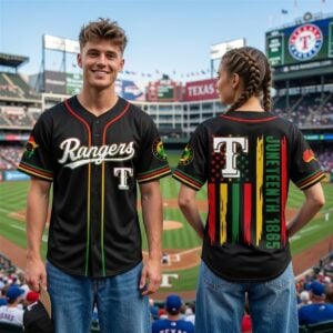 0 2026 Rangers Juneteenth Freedom Day 1865 Jersey