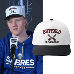 Rasmus Dahlin Buffalo Drink Beer Hat 0