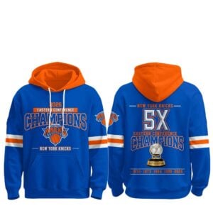 6 2026 Knicks 5X Eastern Conference Champions Hoodie