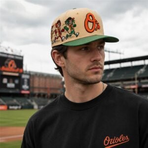 0 2026 Baltimore Orioles Hot Dog Race Snapback Hat