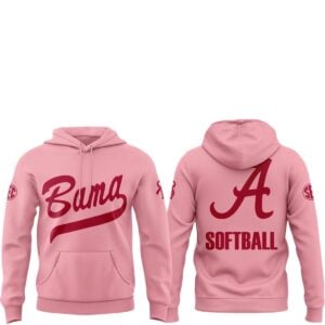 2026 Alabama Crimson Tide Softball Pink Game Hoodie 1