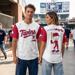 2026 Twins Diary Of A Wimpy Kid Baseball Night Jersey 0