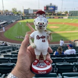 2026 Cucamonga Quakes Tremor Sugar Skull Bobblehead Giveaway 0 1