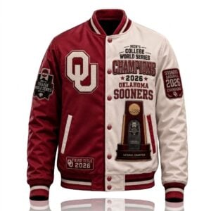 Oklahoma Baseball 2026 Mens College World Series National Champions Jacket 1