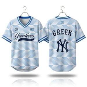 2026 NY Yankees Greek American Celebration Jersey 1