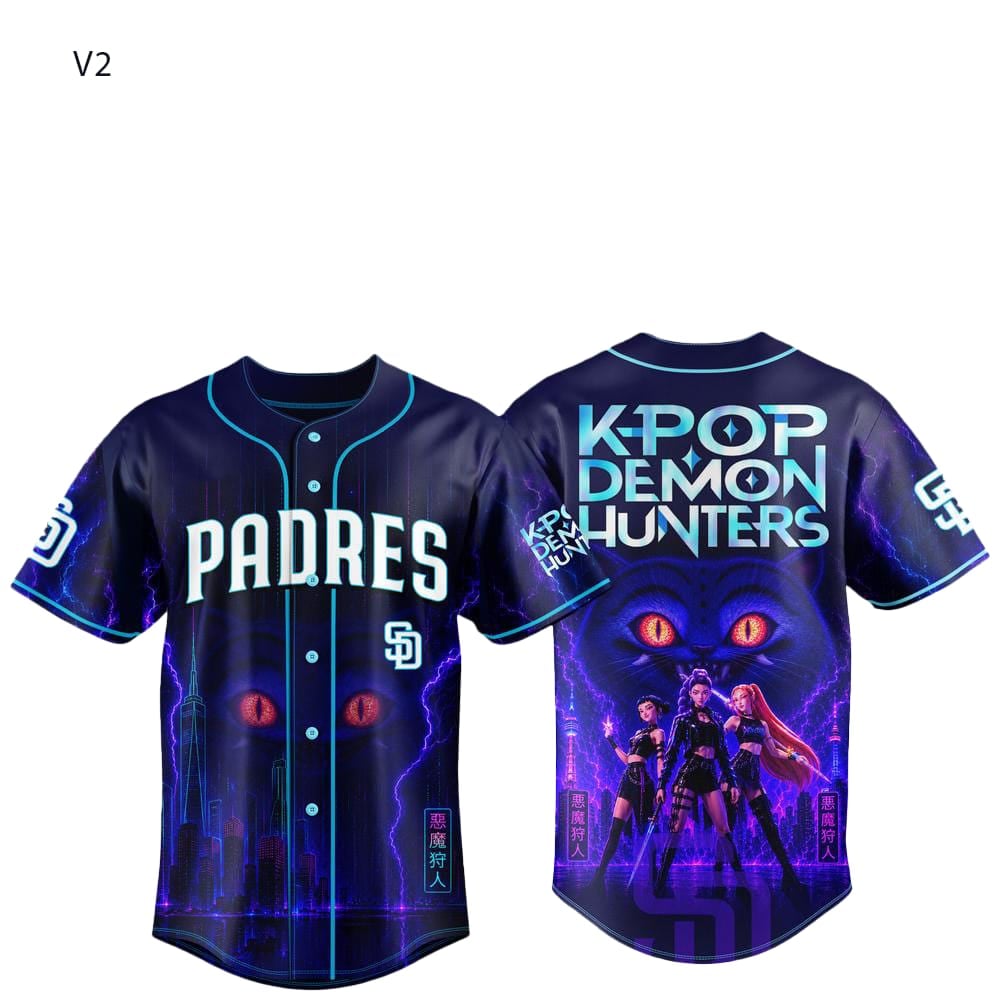 2026 SD Padres Kpop Demon Hunters Jersey 2 2 2026 SD Padres Kpop Demon Hunters Jersey