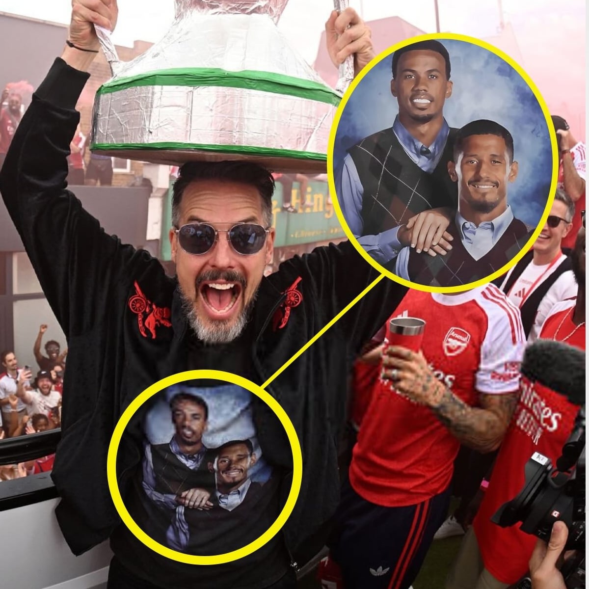 2 Josh Kroenke Wearing Gabriel Saliba Step Brothers Shirt