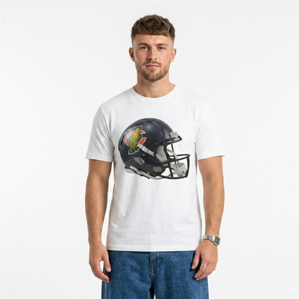 2026 Chicago Bears Helmets Corn Shirt 2 2026 Chicago Bears Helmets Corn Shirt 2