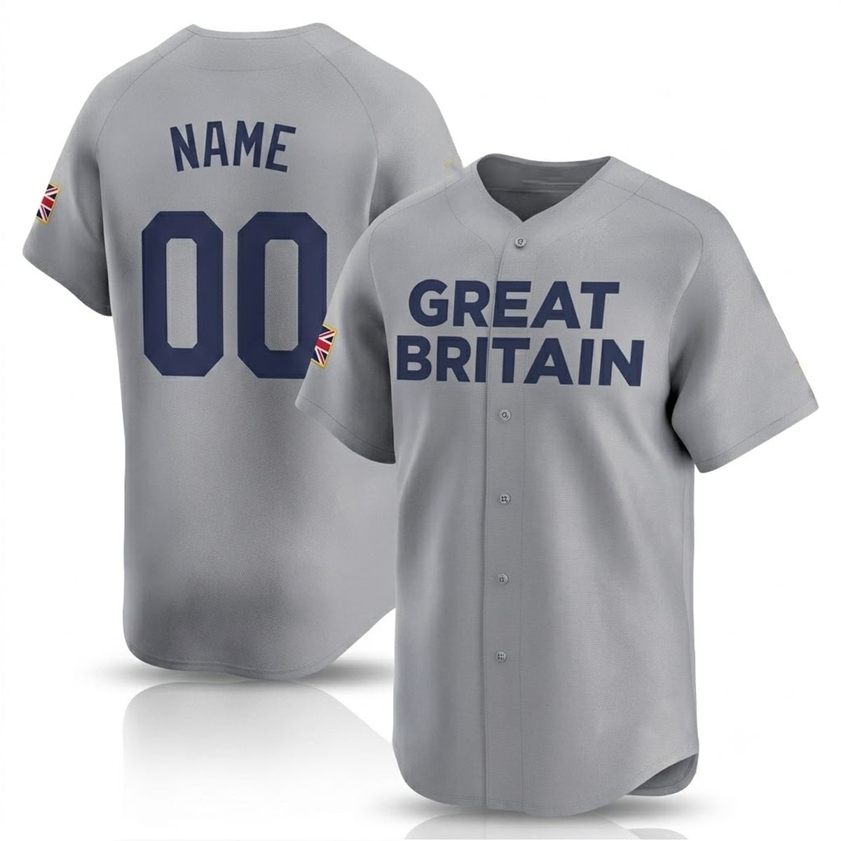 2026 Great Britain And UK Baseball Jersey 1 2026 Great Britain And UK Baseball Jersey 1