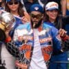 2026 Karl Anthony Towns NY Knicks Champions Parade Jacket 4