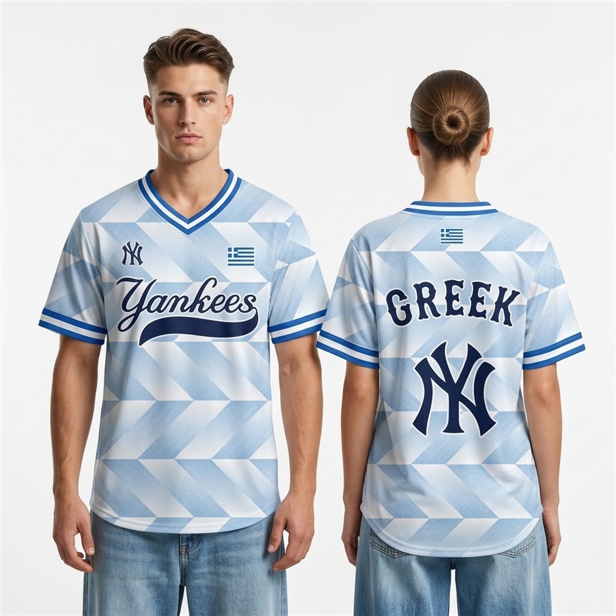 2026 NY Yankees Greek American Celebration Jersey 2 2026 NY Yankees Greek American Celebration Jersey 2