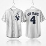 NY Yankees Number 4 ALS Lou Gehrig Day 2026 Jersey