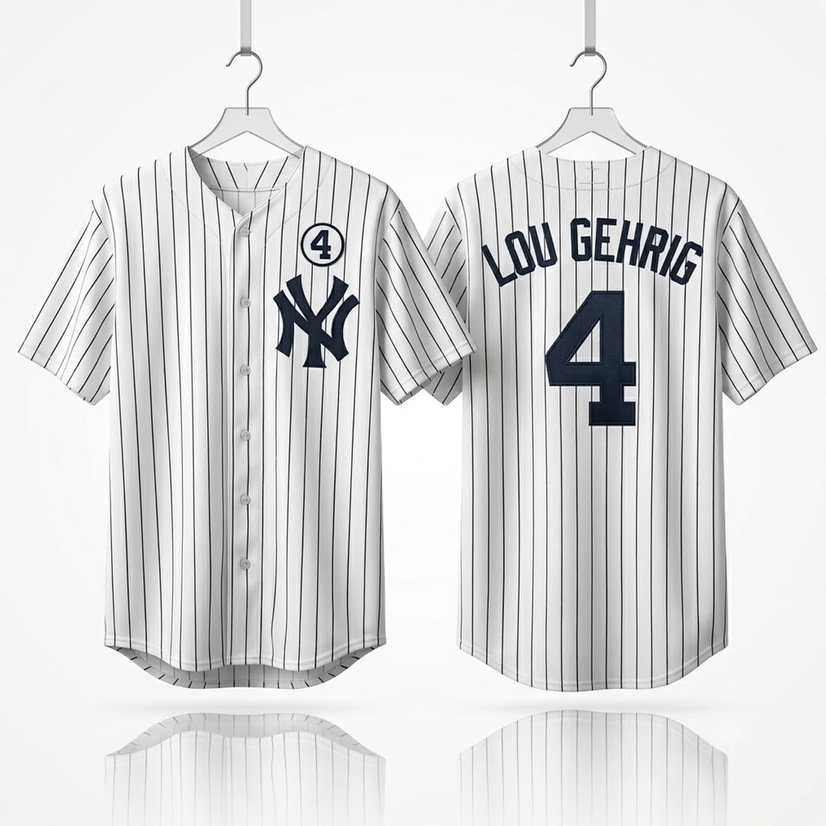 NY Yankees Number 4 ALS Lou Gehrig Day 2026 Jersey 1 2026 NY Yankees Number 4 ALS Lou Gehrig Day Jersey 3