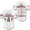 2026 Oklahoma Sooners National Champions Coach Skip Johnson Jersey 1