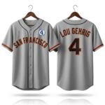 2026 SF Giants Number 4 ALS Lou Gehrig Day Jersey