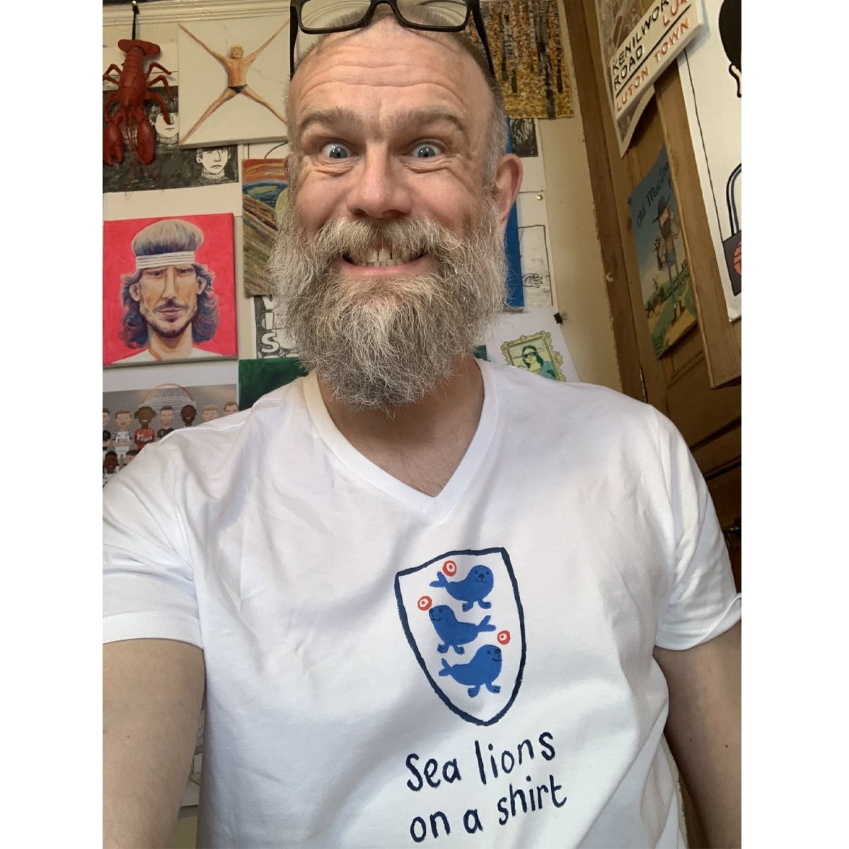 Olaf Falafel Sea Lions On A Shirt Shirt