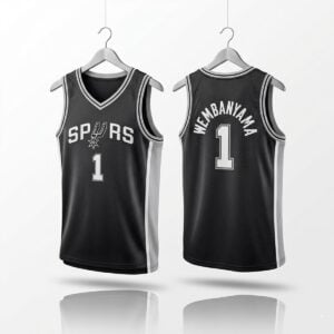 2026 SA Spurs Victor Wembanyama Finals Jersey 0