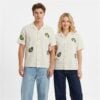 David Tennant Ecru Flower Hawaiian Shirt 2