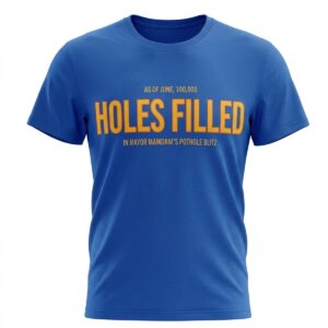0 As Of June 100000 Holes Filled In Mayor Mamdanis Pothole Blitz Shirt 1